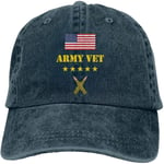 Eoinch United States Army Veterans Sandwich Cap Denim Hats Baseball Cap