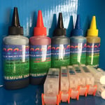 ECOFILL Pigment/Dye Ink REFILLABLE CARTRIDGES Canon Pixma MG 5750 5751 5752 5753