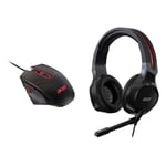 Acer Nitro Lite Gaming Combo Set | Nitro Gaming Mouse X Gaming Headset Black Red