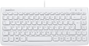 Mini clavier chiclet avec câble USB Blanc 320 x 141 x 25 mm (clavier espagnol)