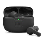 JBL Wave Beam, Écouteurs Intra-Auriculaires sans Fil, Résistance à l'Eau IP54 et IPX2, Appels Mains Libres et Batterie à Autonomie de 32 heures, en Noir