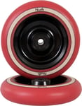 North Fullcore G2 Sparkesykkel Hjul 2-Pakning (115mm - Black/Red Pu)