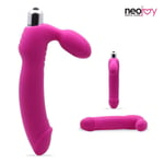 Neojoy - Double Dildo - Couple Vibrator - Medium – Pink - Dildo - Sex Toy