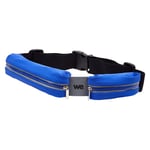 WE Ceinture de Sport Universel Waterproof pour Course Double Poche Compatible iPhone 8 plus/7/6 Samsung Huawei, Honor, Xiaomi Jusqu'à 5,7 Pouces Ajustable Sangle Elastique Lycra - Bleu - Neuf