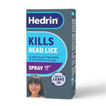 Hedrin Treat & Go Leave-In Spray, Fast, No Fuss Lice & Nit Treatment, Kills Head Lice & Eggs, Clinically Tested, Suitable for Adults & Children, 1 x 60ml (2 x 30ml Treatments)