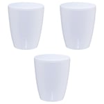 Lot De 3 Pots Pour Orchidées Avec Réserve D'eau - Orchidea Blanc 2 Litres