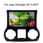 SADGE Système de Navigation 10.1 Pouces GPS Navi 2 Din Android Car Radio, avec GPS Bluetooth WiFi à écran Tactile - pour Jeep Wrangler 2011-2017, stéréo Voiture Lecteur multimédia numérique Radio