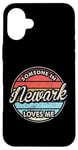 Coque pour iPhone 16 Plus Quelqu'un à Newark m'aime City, États-Unis, États-Unis