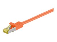 Microconnect - Patch-Kabel - Rj-45 (Hane) Till Rj-45 (Hane) - 1 M - Sftp, Pimf - Cat 7 - Halogenfri, Tvinnad - Orange