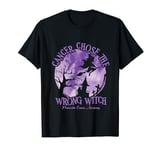 Cancer Chose The Wrong Witch Purple Pancreatic Cancer T-Shirt