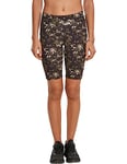 Urban Classics Women's Ladies High Waist Tech Cycle Shorts Yoga, Wood Digital Camo, S Slim