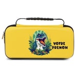 Etui pochette Switch lite jaune dinosaure T Rex personnalisee