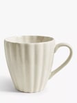 John Lewis Scalloped Speckled Stoneware Mug, 400ml