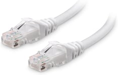 10 Gbit/S Câble Ethernet Cat6 Snagless 9M (Câble Rj45, Câble Internet Cat 6) En Blanc, 9 Mètres