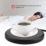 Electric Cup Warmer Pad Tea Coffee Milk Mug Heater Coaster Black EU Plug New