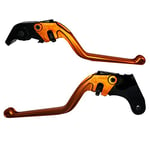 ACCOSSATO Paire de leviers orange pour Aprilia Rsv4 Aprc R ABS de 2013 à 2014 (CC 1000)