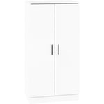 Vidaxl - Armoire à chaussure Blanc brillant 55x35x108 cm Bois ingénierie