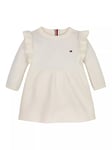 Tommy Hilfiger Baby Ruffle Long Sleeve Dress, Ancient White