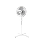 Avilia Ventilateur à pied 40 W en plastique blanc avec 3 vitesses – Résistant et facile à nettoyer – Confort et fraîcheur pour chaque pièce