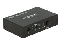 Delock Hdmi Uhd Switch 3 X Hdmi In > 1 X Hdmi Out 4K - Video/Audio Switch - 3 X Hdmi - Stasjonær