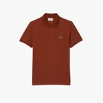 Lacoste Mens Slim Fit L.12.12 Piqué Polo Shirt in Brown material_cotton - Size 2XL