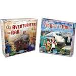 Les AVENTURIERS du Rail - Lot 1 Jeu de Base USA + 2 Extensions Japon + Italie - Version Française - Jeux de Société pour Enfants dès 8 Ans - Jeu de Stratégie Familial - 2 à 6 Joueurs - 60 Min