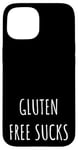 Coque pour iPhone 15 Gluten Free Sucks - Dieting Nutritionist Nutrition Bread