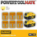 DeWalt DCB184 18V XR Li-Ion 5.0Ah Batteries Twin Pack With Battery Holders