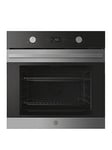 Hoover Ho6 H3T1Ctx 78L Single Oven, Tbcf, Cata Panels, Timer (Rotary) Ux - Black Glass &Amp; Stainless Steel - Oven Only