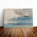 Big Box Art Canvas Print Wall Art Joseph Mallord William Turner A Paddle Steamer | Mounted & Stretched Box Frame Picture | Home Decor for Kitchen, Living Room, Bedroom, Multi-Colour, 30x20 Inch