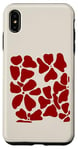 Coque pour iPhone XS Max Bordeaux Rouge Bordeaux Abstrait Floral