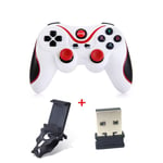 Blanc Avec Tout Manette De Jeu Sans Fil X3, Bluetooth 3.0, Joystick, Contrôleur De Jeu Pour Ios, Android, Boîtier Tv, Pc