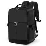 Ltemziiy Bagage Cabine 40 x 20 x 25 pour Ryanair, Sac à Dos de Voyage Bagage à Main Avion Sac à Main sous Le Siège Valise Décontracté École Bureau Sac Ordinateur Portable -Noir