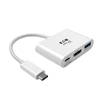 TRIPP LITE USB C to HDMI Multiport Video Adapter Converter 4K x 2K w/ USB-A Hub  & USB-C PD Charging  Thunderbolt 3 Compatible USB Type C to HDMI 