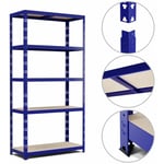 Etagère de rangement modulable et polyvalente pour atelier, garage, cave... Charge Lourde max 875kg -180x90x40cm - Bleu