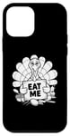 Coque pour iPhone 12 mini Funny Black & White Eat Me Fall Autumn Thanksgiving Turkey