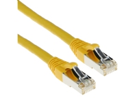 ACT Yellow 1 meter SFTP CAT6A patch cable snagless with RJ45 connectors. Cat6a s/ftp snagless yl 1.00m (FB6801)