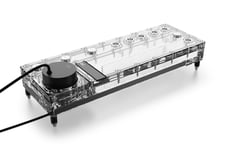 Alphacool Core Distro Plate, Pump Och Behållare, Akryl, Gjuten Aluminium, Keramiska, Syntetisk, Svart, Transparent, 3-Pin Jst + 3-Pin 5V, 1/4", 3-Stift