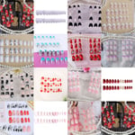 24 Pcs/set Nail Tips Acrylic Short Full False French Art T A6