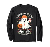 In October We Wear Red Dyslexia Awareness Cute Ghost Long Sleeve T-Shirt