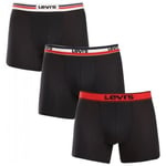 Boxers Levis  MEN GIFTBOX ICONIC BOXER BRIEF 3P - Noir - M