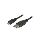 Efb Elektronik K5232sw.1,8, 1,8 M, Usb A, Micro-Usb B, Usb 2.0, Hankjønn/Hankjønn, Sort