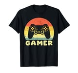 Retro Gamer Video Game Player Birthday Boys Teens Men Gaming T-Shirt