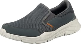 Skechers Equalizer 4.0 Baskets Homme Charcoal Mesh/pu/orange Trim 40 EU