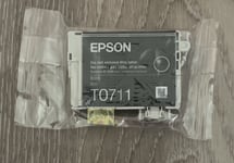 GENUINE EPSON T0711 TO711 Black cartridge vacuum sealed ORIGINAL OEM CHEETAH ink