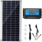 Rion 300w 12v solpanel, solpanelssats, batteriladdningssats med 20a solcellsladdningsregulator för husbil, båt, utomhus, trädgård, belysning 1[HhhK]