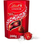 Lindt Lindor Milk Chocolate Truffles Box  200g - 1 Pack