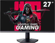 Ecran PC Gamer 27 Pouces, Moniteur PC QHD, 170Hz, 1ms, Adaptive Sync (2560 x 1440p, DCI-P3 90%, SRGB 100%, HDR 10, HDMI, DisplayPort, VESA 75x75)