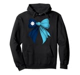 Minnesota State Flag Coquette Ribbon Pullover Hoodie