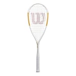 Wilson raquette de squash, Tempest Lite, Unisexe, Poids en tête, Blanc/Or, WR006710H0